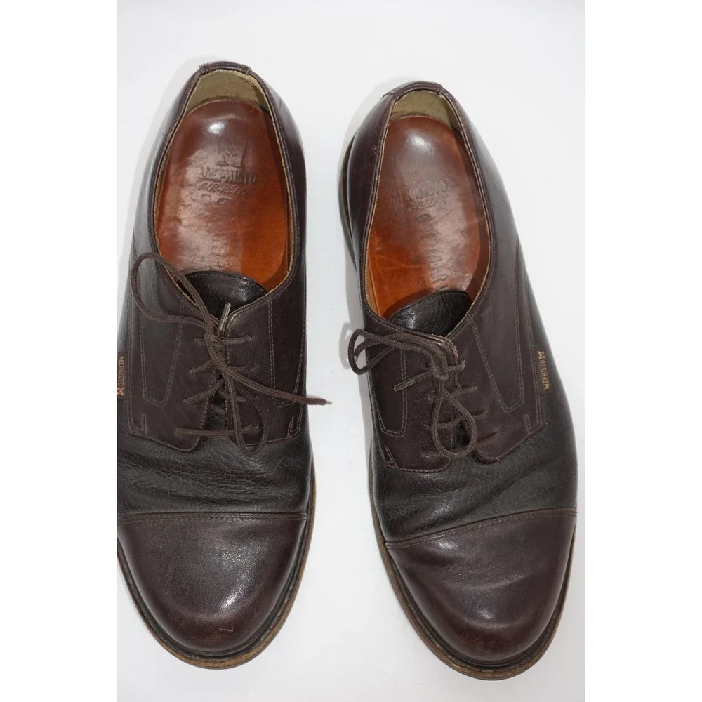 Mephisto Air Relax Shoes Brown Leather Derby Dress Casual Comfort Men's Size‎ 11